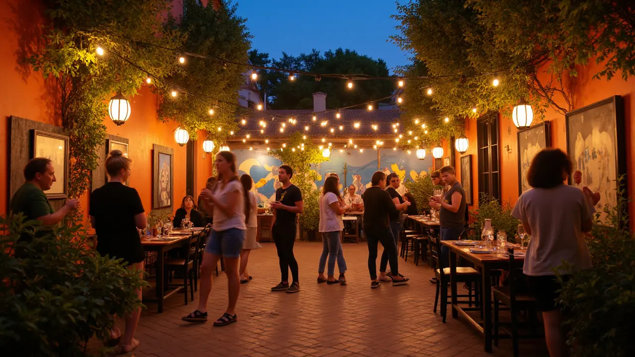 Street Art and Outdoor Installations After Dark